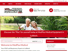 Tablet Screenshot of medplusmedicalequipment.com